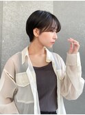 ハンサムショート/丸みショートボブ/20代30代40代50代/顔周り