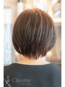 クレオメ バイ スーリール 五反田店(cleome by sourire) ♪オリーブグレー大人ガーリーココアベージュ小顔レイヤー前髪