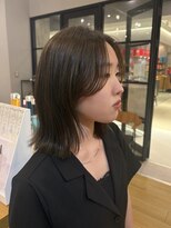 ジアン バイ ミルボン NU茶屋町+(GIEN by milbon) くくれるボブ/パツっとボブ/オリーブカラー/オリーブグレージュ