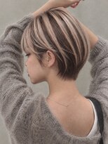 ヘアーリゾートガーデン 南林間店(Hair Resort Garden)&nbsp;ブリーチデザインで作るアンブレラ/ミルクベージュ×ブラウン