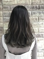 ヒップスデコ(Hip's deco)&nbsp;【大宮ヒップスデコ】ブリーチハイライトネイビーグレー