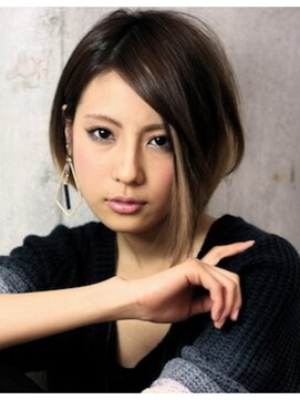 ビューイースト 亀戸 錦糸町(VIEW EAST) 小顔に見える前下がりボブ!!ハイライトカラーでアクセント!!