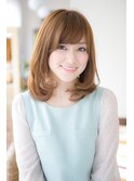 柔らかいCカールが清純☆王道ワンカールセミディ／たまプラーザ