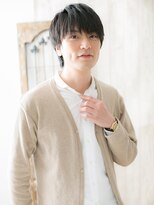 メンズヘア ビーセカンド 草加店(MENS HAIR B-2)&nbsp;黒髪マッシュで爽やかさUP!無造作ショートF