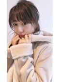 モテ髪カタログピンクベージュボブルフ着物クールショート