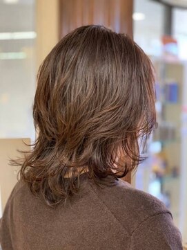 クオリス 上福岡店(QUALIS) 前上がり/レイヤーカット/デジタルパーマ/白髪染め/40代50代60代