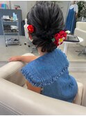 キッズ夏祭りヘアセット