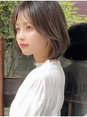ヘルシースタイル×ゆるふわ丸みボブ