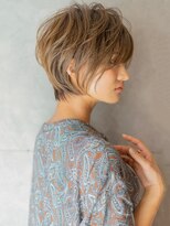 30代/40代/50代・絶壁解消・小顔前下がりショートボブ【中村】