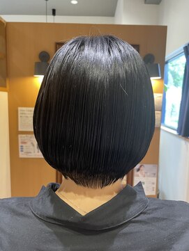 チアー ヘアリラクゼーション(cheer HAIRRELAXATION) ショートボブ、インナーカラー