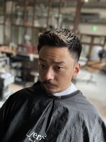 リバレッジ 広尾(Leverage) 大人海外メンズミリタリーアーミーフェードカット:Yuki Onoue