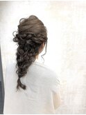 大人可愛いナチュラル編みおろしアレンジ♪ヘアセット