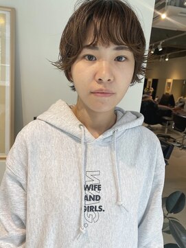 エト 梅田(eto) ショートカットにニュアンスパーマ