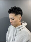 波巻き/マッシュパーマ/ウルフ/ハイライト<理容室>三軒茶屋