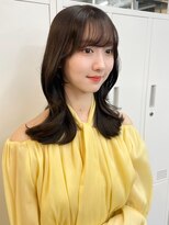 赤み消し！暗すぎないグレージュカラー×韓国ヘア