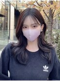韓国ヘア2wayバング薄めバングアンブレラカラーモテ髪