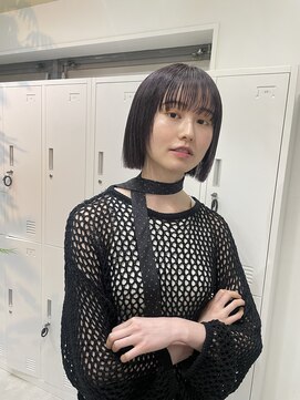 メゾンアクア 表参道(Maison ACQUA) ◎切りっぱなしボブ縮毛矯正ミニボブストレートパーマ