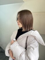 キャンバス バイ ネオリーブ 横浜西口(Canvas by neo.)&nbsp;きりっぱなしボブ 柔らかなベージュ 【miku】