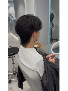 ポプルス(popls) フェザーウルフ/センターパートウルフ/ニュアンスパーマ風