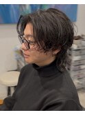 ミディアム シャドウパーマ スパイラルパーマ