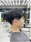 美髪シアーカラーピンクブラウンショートカット切りっぱなしボブ