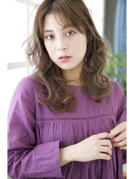 ソース 塚口(SOURCE) 美髪♪くすみベージュ×ゆる巻きアレンジ