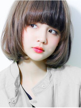 6Dエクステ 板橋店 アッシュグレーカラーミディアムボブ