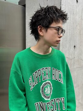 ヒュージ 三軒茶屋(huge) シャドウパーマ/フェザーショート/刈り上げないショート