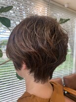 アース 三田南ウッディタウン店(HAIR&MAKE EARTH)&nbsp;大人可愛い小顔ショートボブ前下がりショートハイライト