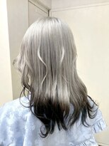 エターナルバイマティーナ(Eternal by MATINA)&nbsp;【ホワイトシルバー×ブラックエンドカラー】池袋美容室
