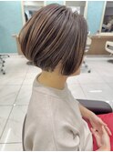 前髪なし刈り上げハンサムショート