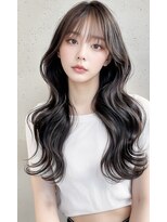 フイ 梅田(Hui.)&nbsp;大人透明感ロング × 艶ゆるウェーブヘア　　韓国ヘア/天神橋