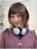 オリーブグレー/レイヤーカット/クラゲヘア/顔周り/原宿