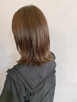 アメリラブ(ameri love)&nbsp;外ハネミディ×カーキベージュ