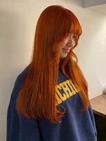 エトレ(etore)&nbsp;透明感オレンジブラウン/レイヤーカット/ロング