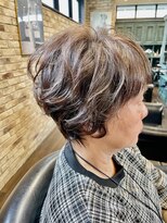 モナン 海老名(Monan)&nbsp;ショートウェーブスタイル ゆるパーマ ゆるふわ 30代 40代 50代