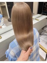 モク 立川(moc)&nbsp;韓国風レイヤーカットブリーチダブルカラー前髪