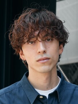 フィフス(fifth) 原宿スパイラルパーマラウンドマッシュウルフカット刈り上げ茶髪
