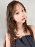 ★ダークパープルナチュラルショートミルクブラウン