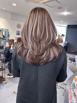 キング 京橋店(K!ng)&nbsp;レイヤーカットブリーチなしダブルカラーハッシュカット韓国