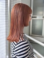 ロジェ(loje)&nbsp;20代30代40代 オレンジベージュ/小顔フェイスレイヤー/姫カット