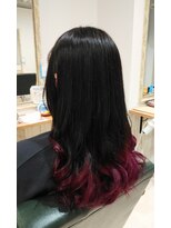 ヘアーリゾート モアナ(hair Resort moana) ふわふわピンク裾カラー
