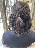 シンプルハーフアップ[30代/40代/50代]