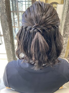 スタジオドーム(studio DOmE) シンプルハーフアップ[30代/40代/50代]