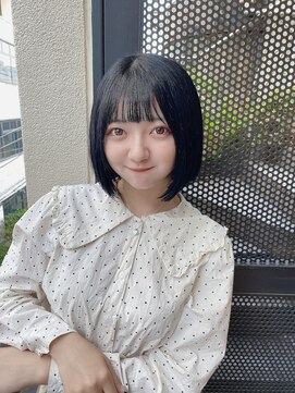 サロンドミルク 原宿(salon de MiLK) 【salon de MiLK 原宿】ブルージュ×うるツヤショートボブ