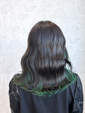 デミヘアー(Demi hair) 暗めグレージュ×インナーカラー