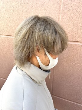 スウェル ジャンティ(SWELL gentil) マッシュウルフ　ブリーチ　グレージュ