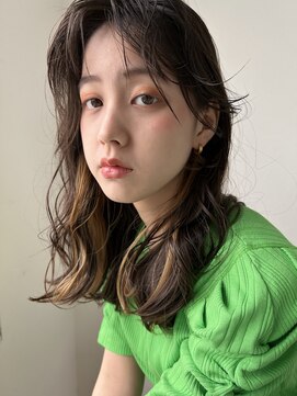 エクリフルール(equri fleur) 【目黒】　イヤリングカラー×ベージュ