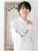 長めバングがミントアッシュ★ビジカジショートM