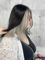 アンダーバーホワイト 浜松店(_WHITE)&nbsp;アッシュブロンドインナーカラー m